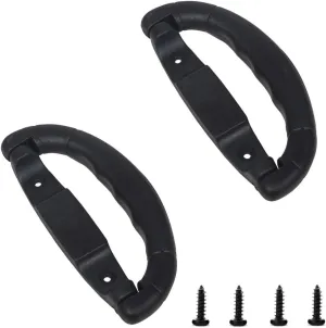 2 Pack Golf Travel Bag Handle Replacement Plastic Golf 6850 Hard Case Handles Pull Grip for Portable Golf Club Cart Bag with Wheels ABS Shell Hard Sided Golf Luggage Case