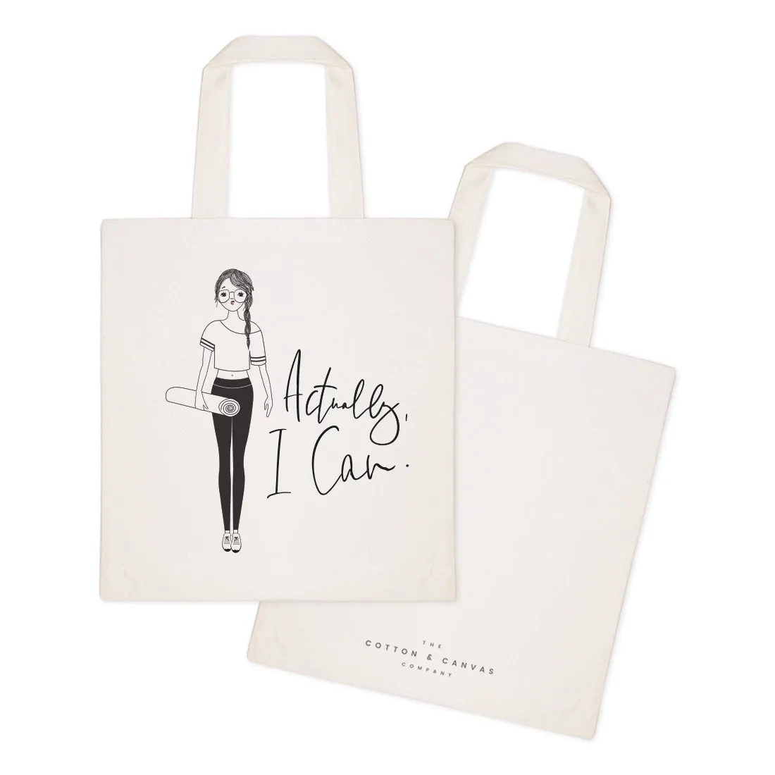 Actually, I Can Cotton Canvas Tote Bag by The Cotton & Canvas Co.
