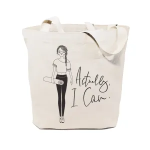 Actually, I Can Cotton Canvas Tote Bag by The Cotton & Canvas Co.