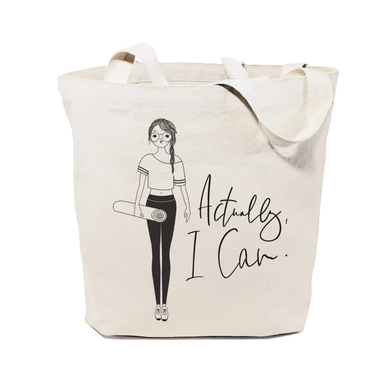 Actually, I Can Cotton Canvas Tote Bag by The Cotton & Canvas Co.