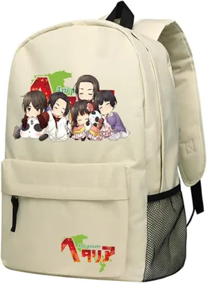Anime Axis Powers Hetalia Backpack School Bag Rucksack Daypack Bag 11