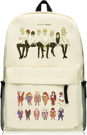 Anime Axis Powers Hetalia Backpack School Bag Rucksack Daypack Bag 2