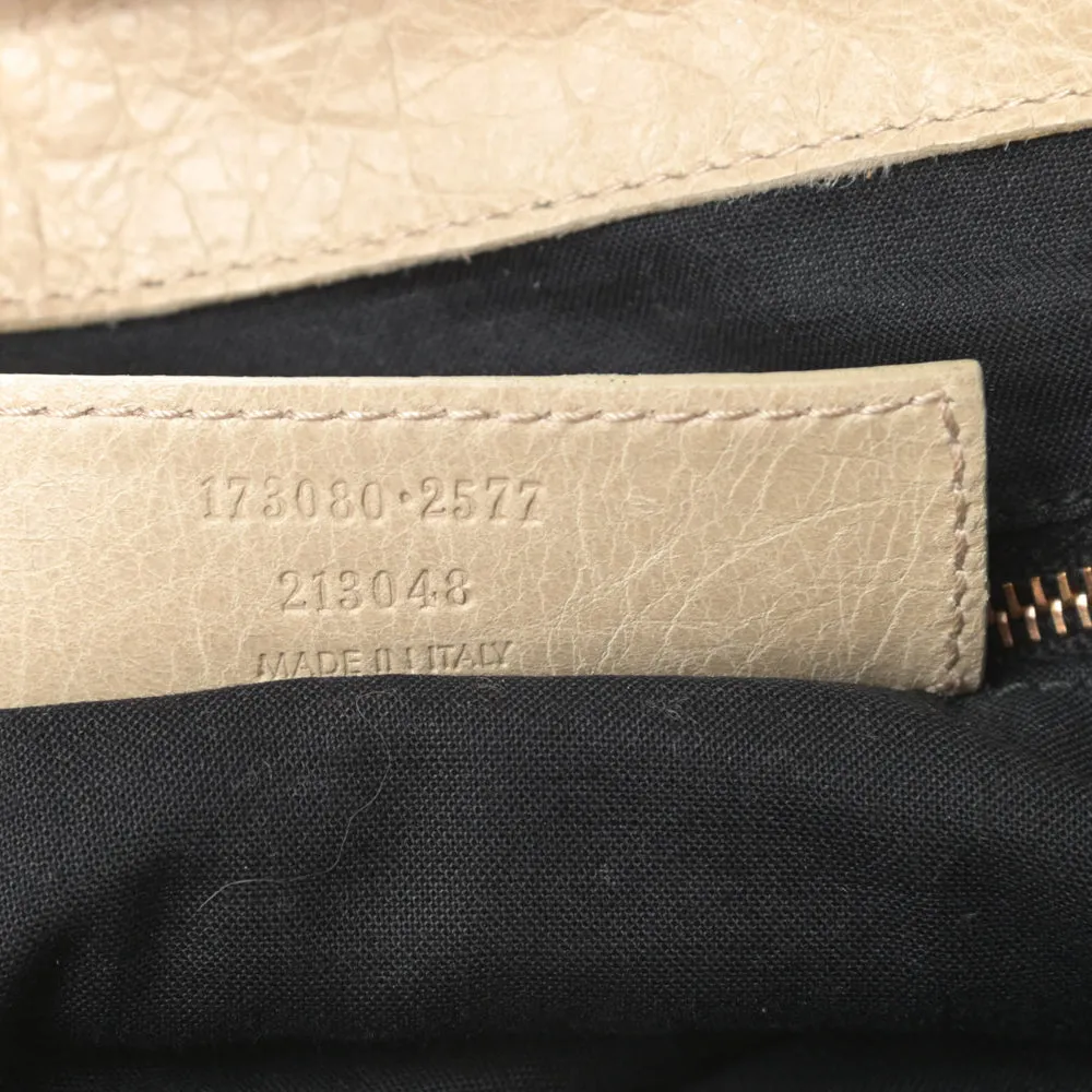 Balenciaga Praline Lambskin Leather Giant 21 Rose Gold Work Bag