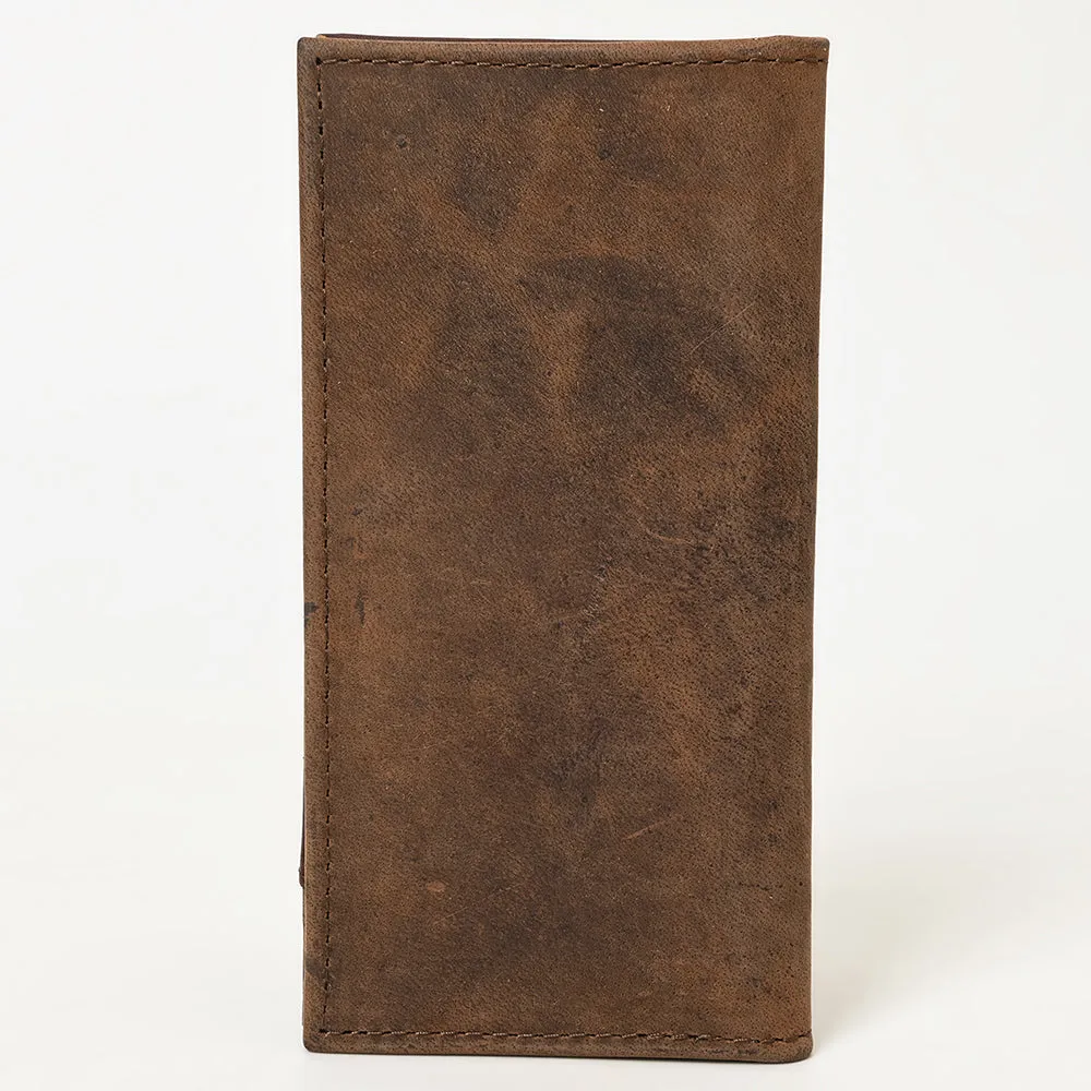 BAR H EQUINE Western Floral Rodeo Bifold Men Women Genuine American Leather Wallet