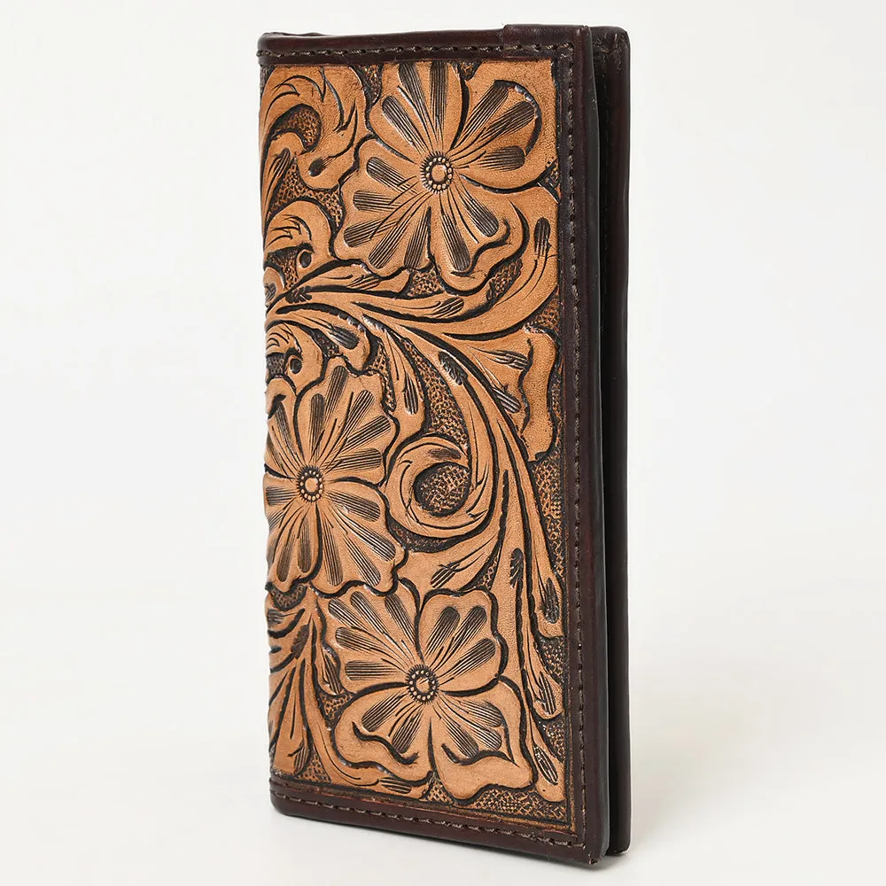 BAR H EQUINE Western Floral Rodeo Bifold Men Women Genuine American Leather Wallet