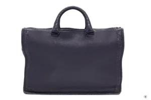 Bottega Veneta Vintage Briefcase Black Lambskin Briefcases
