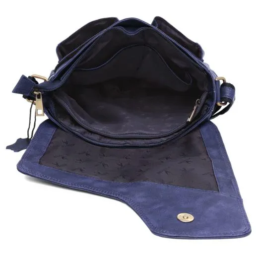 CAISTOR Leather Messenger Bag for Men