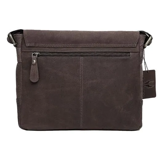 CAISTOR Leather Messenger Bag for Men