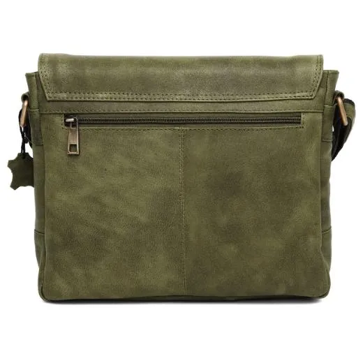 CAISTOR Leather Messenger Bag for Men