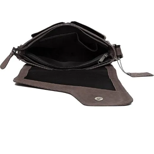 CAISTOR Leather Messenger Bag for Men