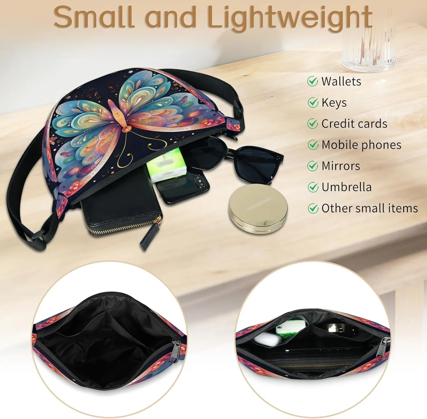 Crescent Crossbody Bag for Women Men, Lightweight Small Sling Hobos Dumpling Bag Crescent Purse, Crescent Moon Bags