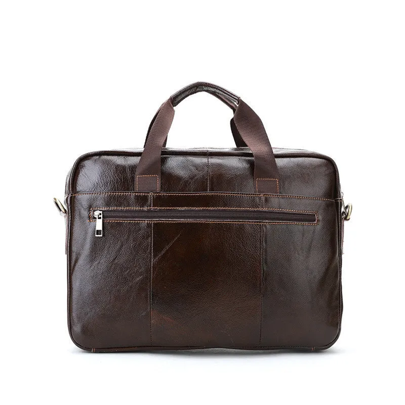 CROSS OX Genuine Leather Mens Briefcase Laptop Bags Men's Travel Bag Cowhide Men Shoulder Bags Business Man Handbag bolsa