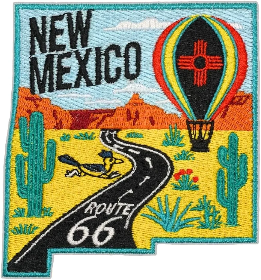 EMBROBOF Proud New Mexico Patch  4 inches, Cool Heritage New Mexico Iron On Patch  Embroidered State Patches Iron On/Sew On for Jackets