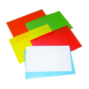 Filexec Clear Front File Jacket Letter Size Blue
