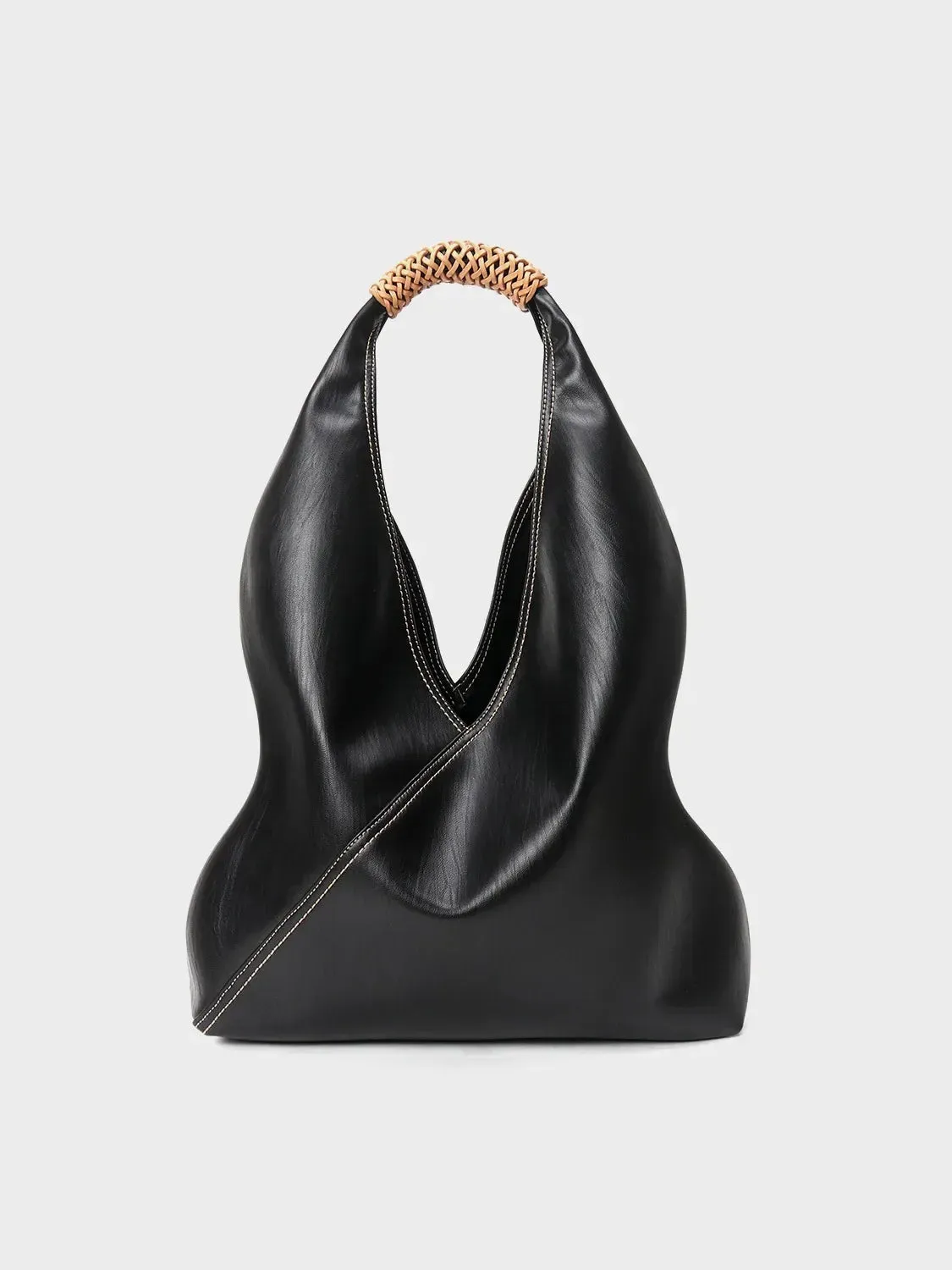 Genuine Leather Hobo Bag for Elegant Events