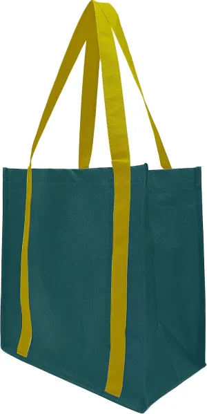 Gift Expressions Grocery Tote Bag, Large Gift Bags Reusable Eco Friendly Shopping Bags, Stand Up Bottom, Recyclable Non Woven