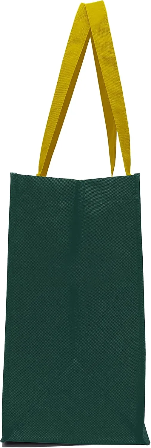 Gift Expressions Grocery Tote Bag, Large Gift Bags Reusable Eco Friendly Shopping Bags, Stand Up Bottom, Recyclable Non Woven