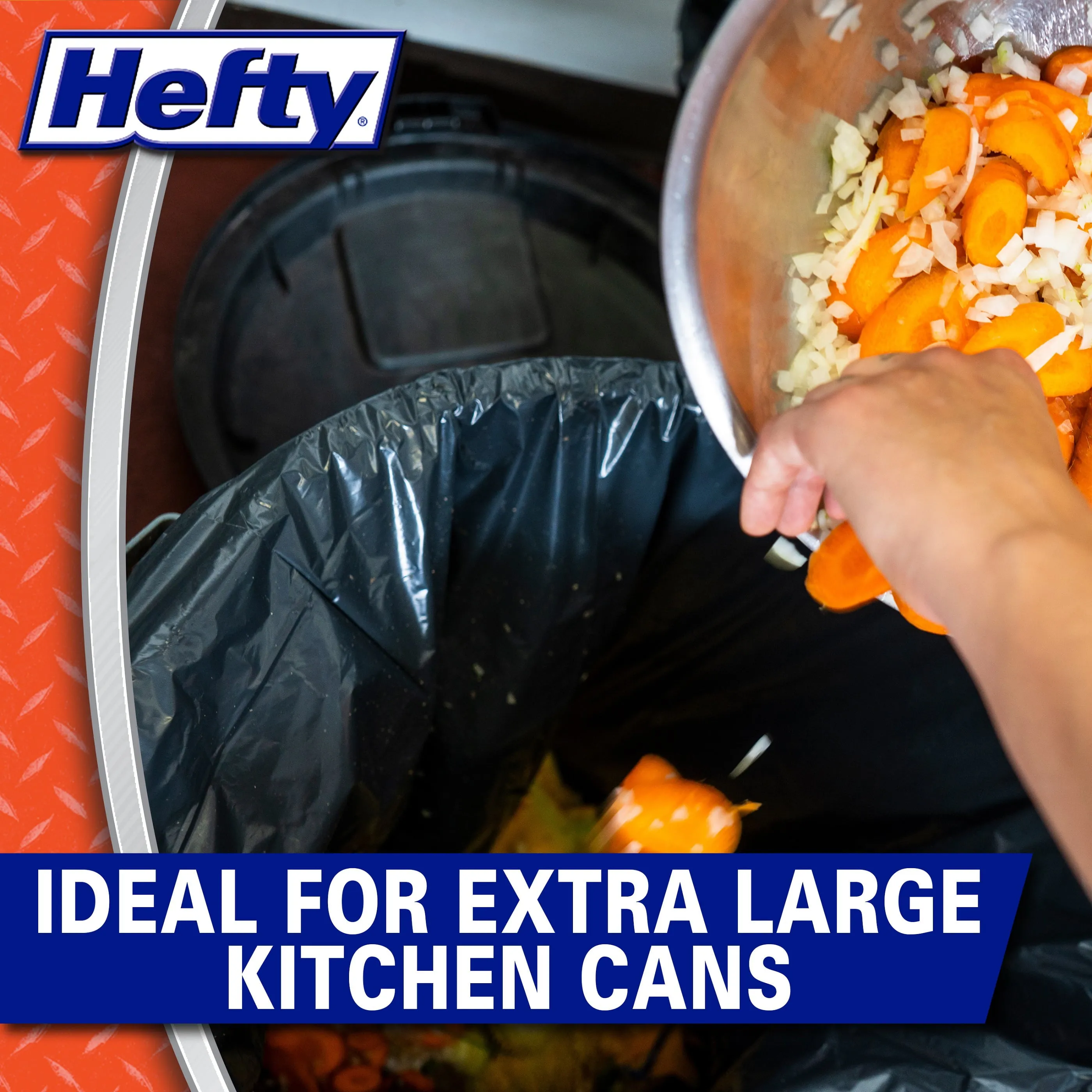 Hefty Strong Large Trash Bags, 30 Gallon, 40 Count