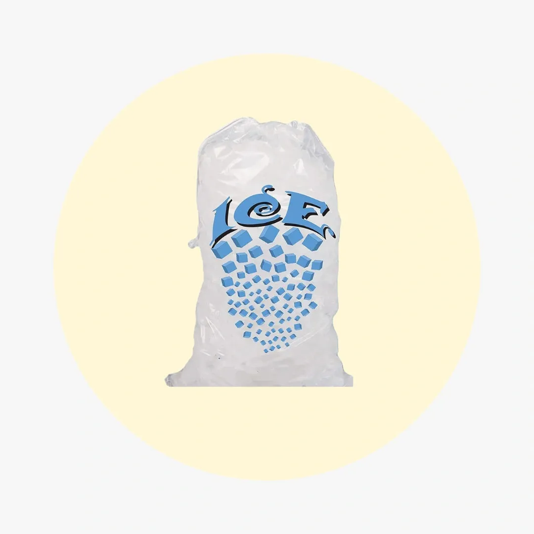 Ice Bags With Drawstring 10 lb