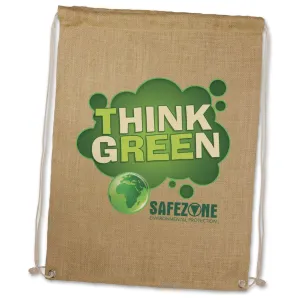 Jute Drawstring Backpack (Carton of 50pcs) (109073)