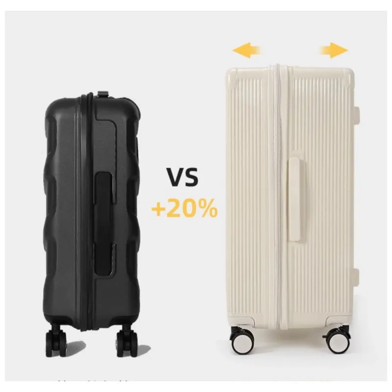 Karry On 28" Large Capacity ABS PC Travel Bag with Break System Wheels