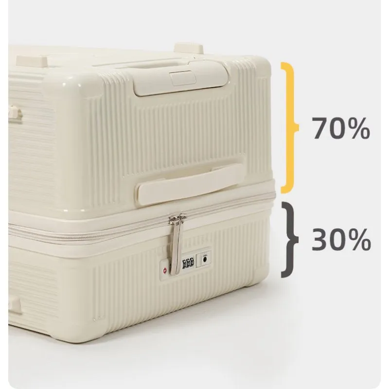Karry On 28" Large Capacity ABS PC Travel Bag with Break System Wheels