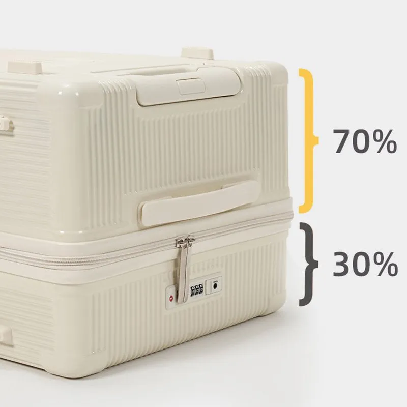 Karry On 28" Large Capacity ABS PC Travel Bag with Break System Wheels
