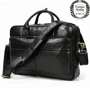 Kofi Best Premium Pure Leather Laptop Bags for Men and Women