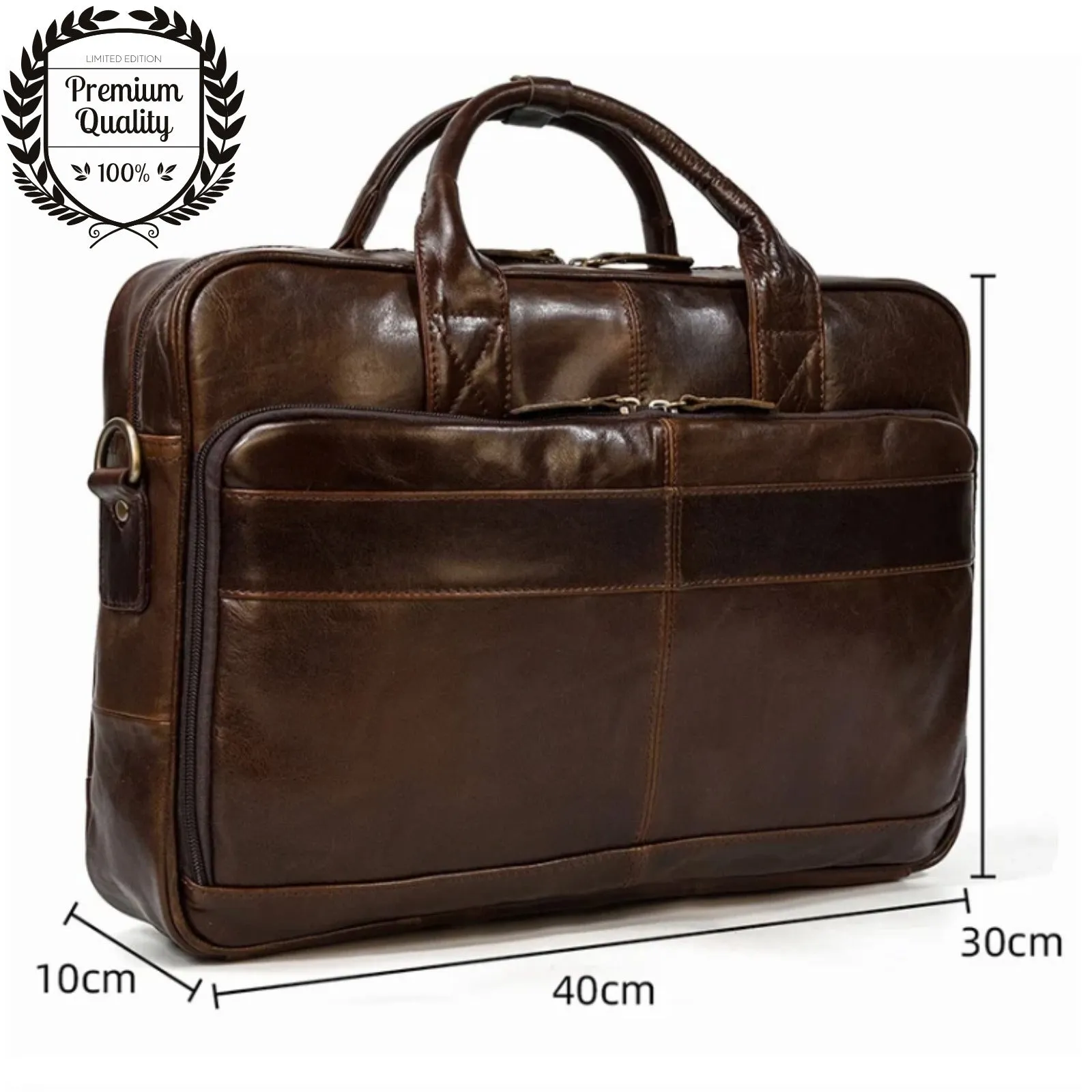 Kofi Best Premium Pure Leather Laptop Bags for Men and Women