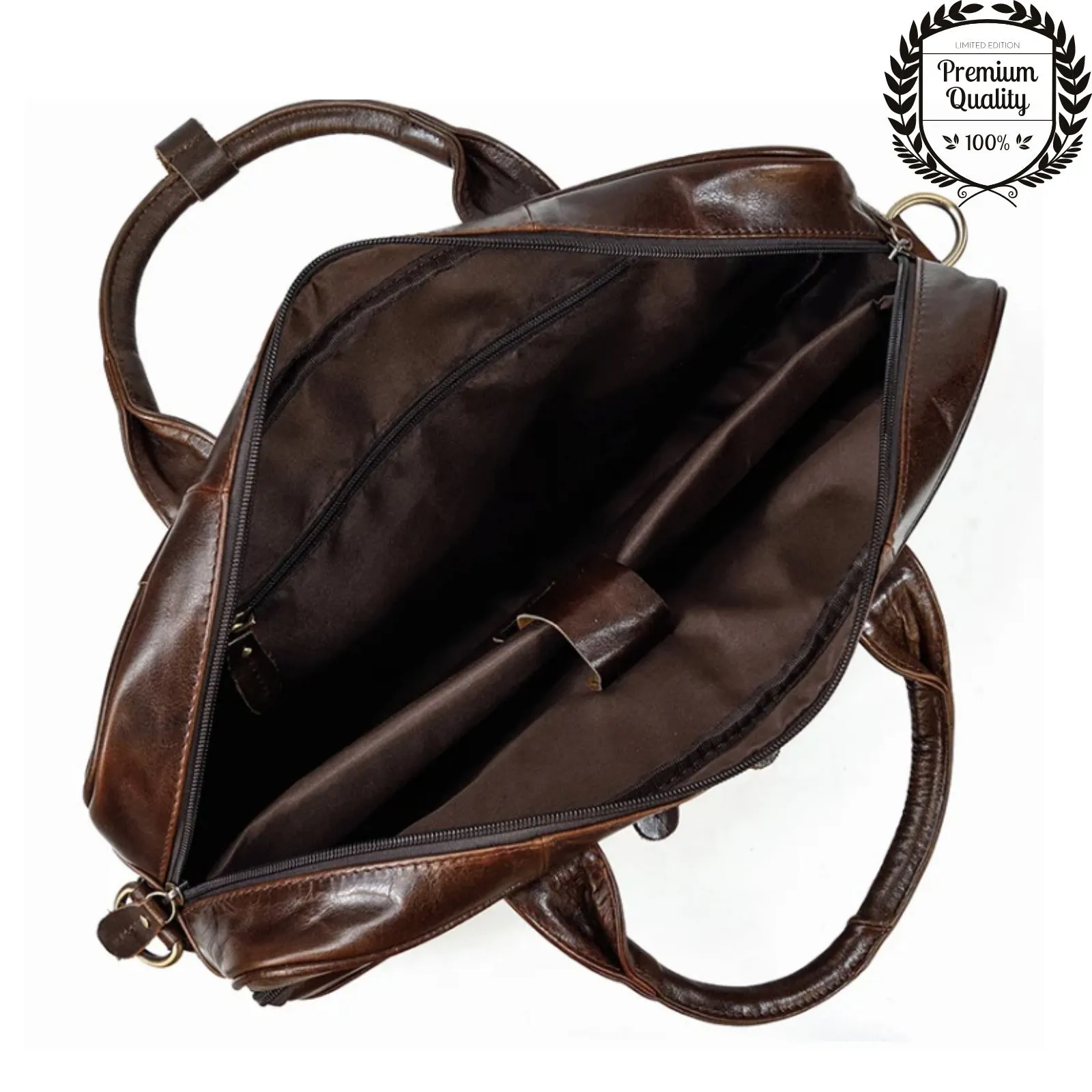 Kofi Best Premium Pure Leather Laptop Bags for Men and Women