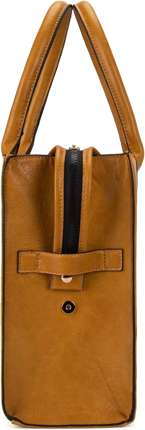 Montana West  Wrangler Purse for Women Large Work Tote Bags with Strap Vintage Top-Handle Handbags