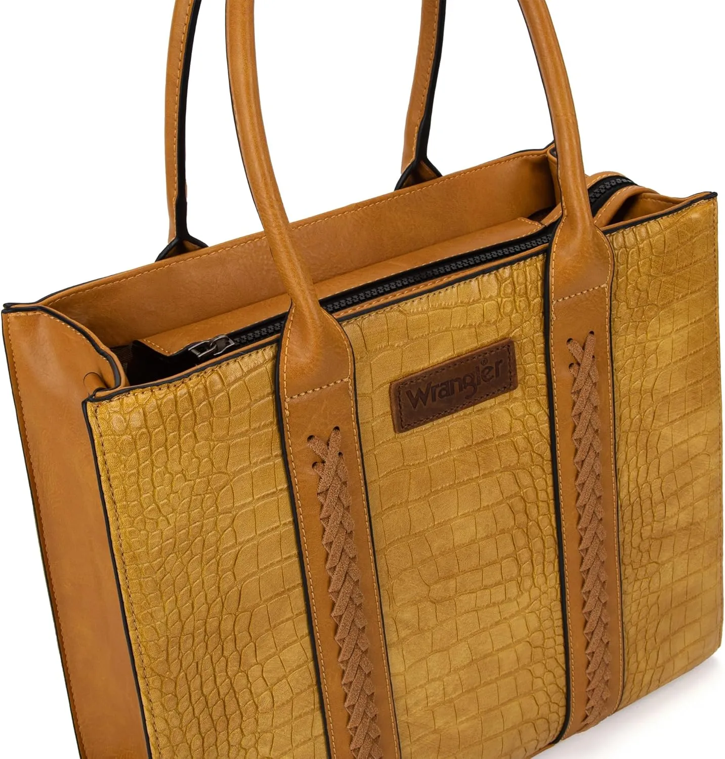 Montana West  Wrangler Purse for Women Large Work Tote Bags with Strap Vintage Top-Handle Handbags