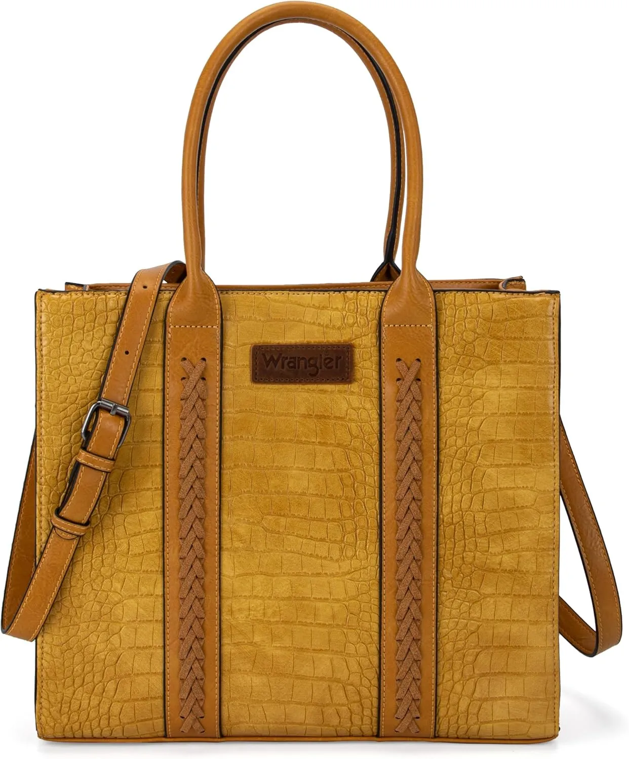 Montana West  Wrangler Purse for Women Large Work Tote Bags with Strap Vintage Top-Handle Handbags