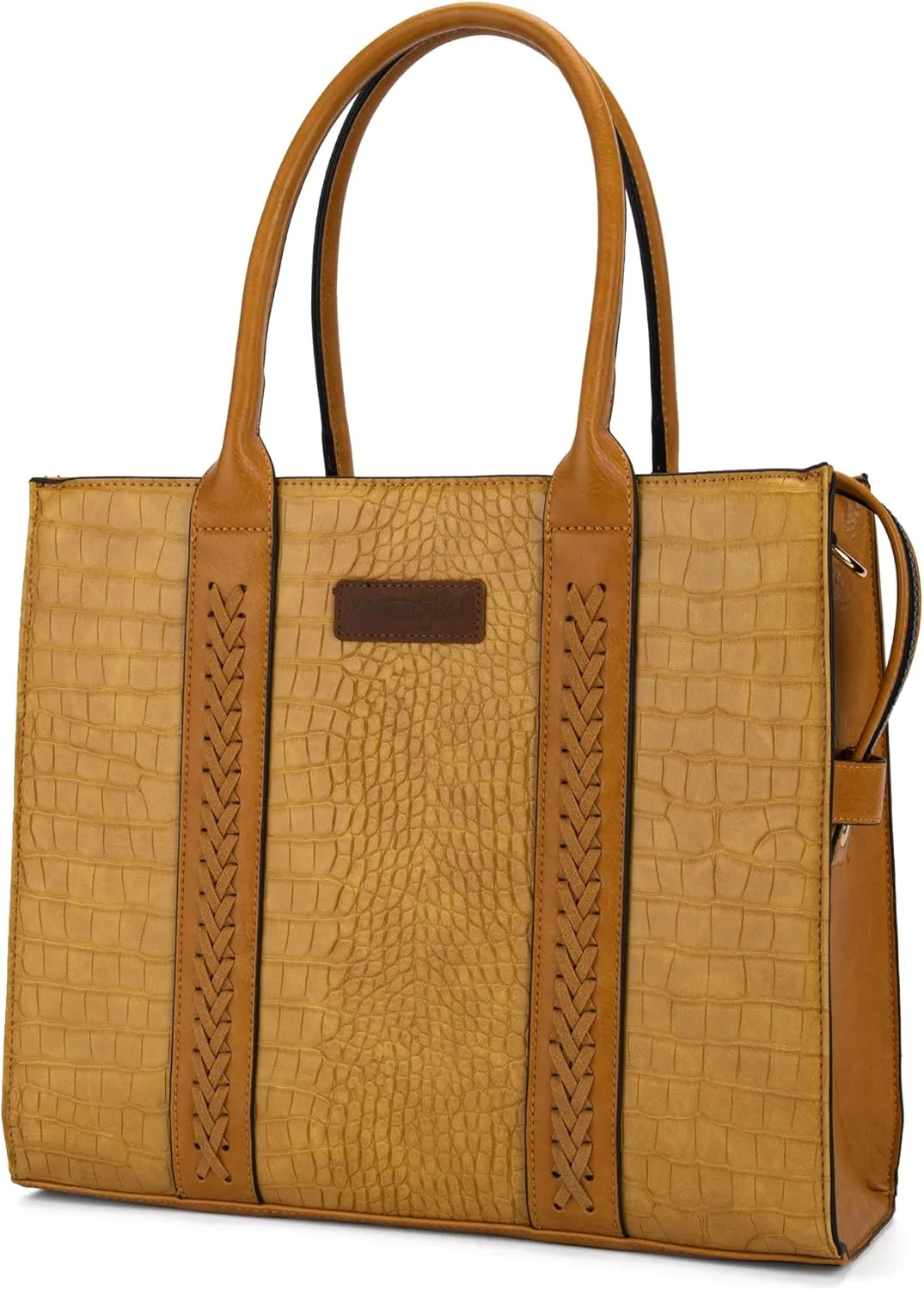 Montana West  Wrangler Purse for Women Large Work Tote Bags with Strap Vintage Top-Handle Handbags