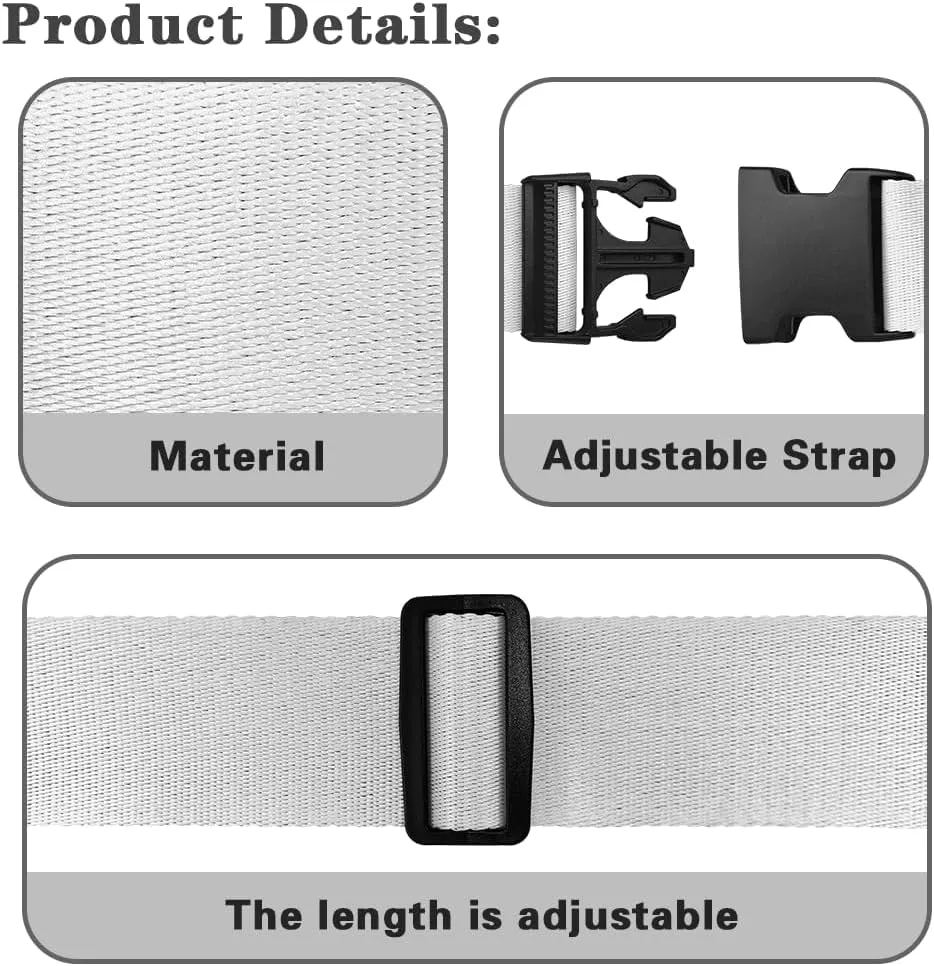 Palm Tree Luggage Straps Suitcase Strap, Luggage Belt Strap for Suitcases Belt Strap, Bag Straps for Luggage Buckle Straps and Wraps
