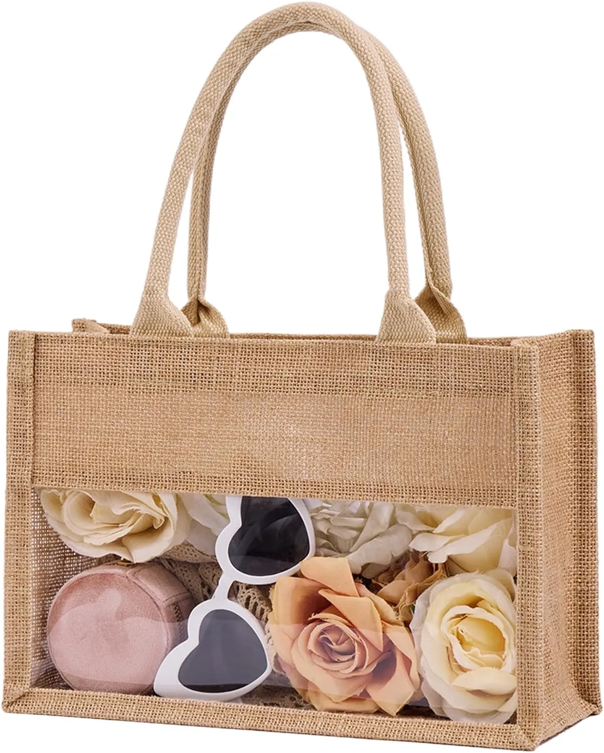 Personalized Jute Tote Bag - Monogrammed Burlap Tote Bag for Women