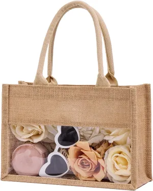 Personalized Jute Tote Bag - Monogrammed Burlap Tote Bag for Women