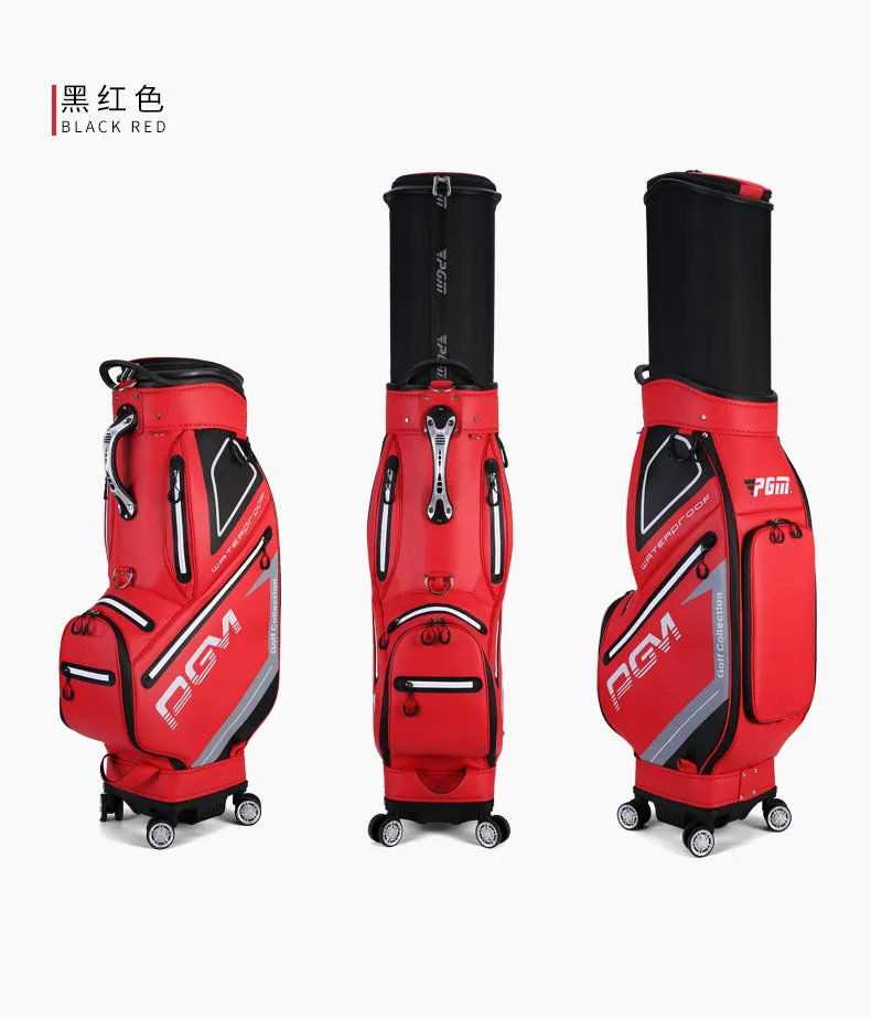 PGM QB098 golf club travel bag TPU waterproof custom logo golf bag with wheel