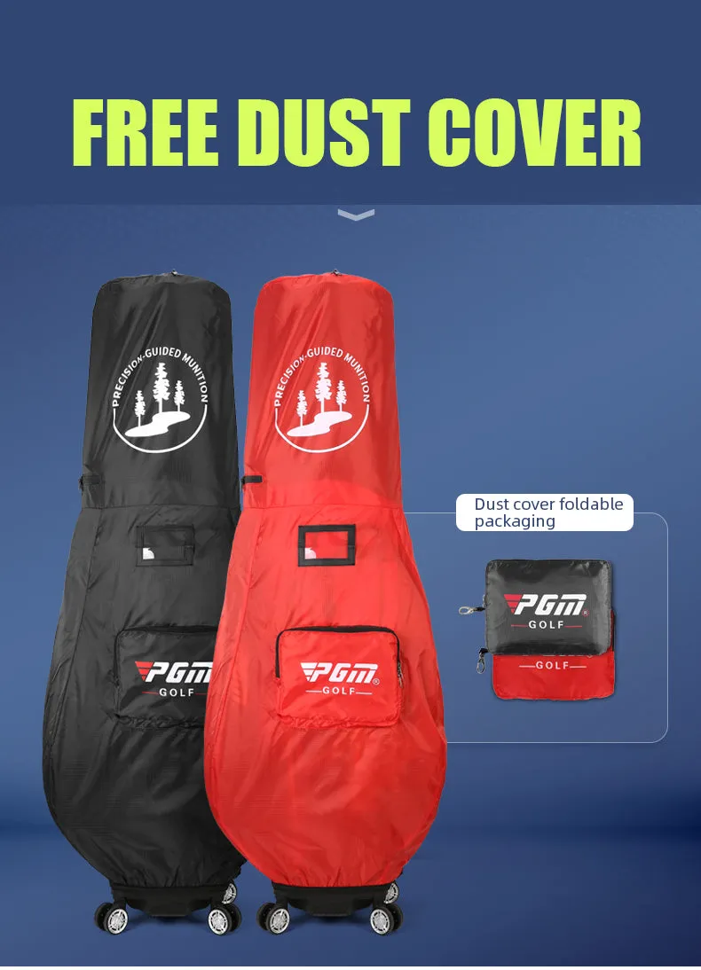 PGM QB098 golf club travel bag TPU waterproof custom logo golf bag with wheel