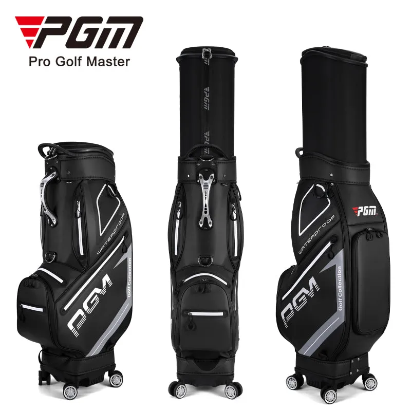 PGM QB098 golf club travel bag TPU waterproof custom logo golf bag with wheel