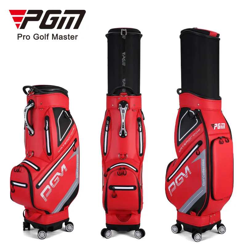 PGM QB098 golf club travel bag TPU waterproof custom logo golf bag with wheel