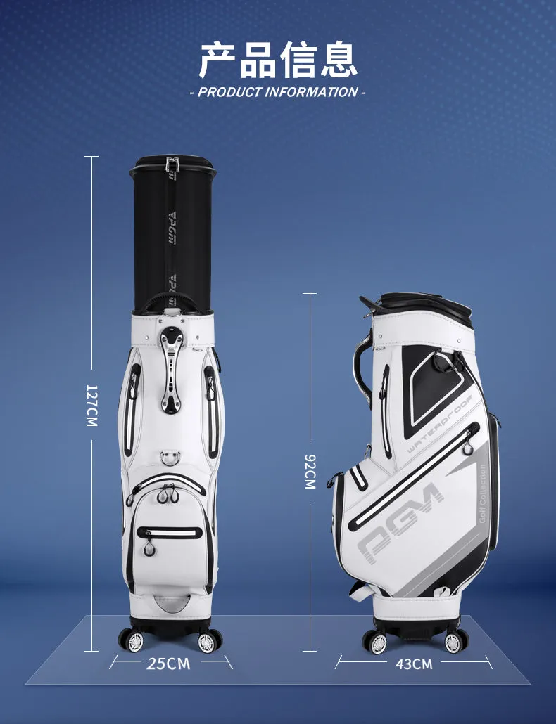 PGM QB098 golf club travel bag TPU waterproof custom logo golf bag with wheel