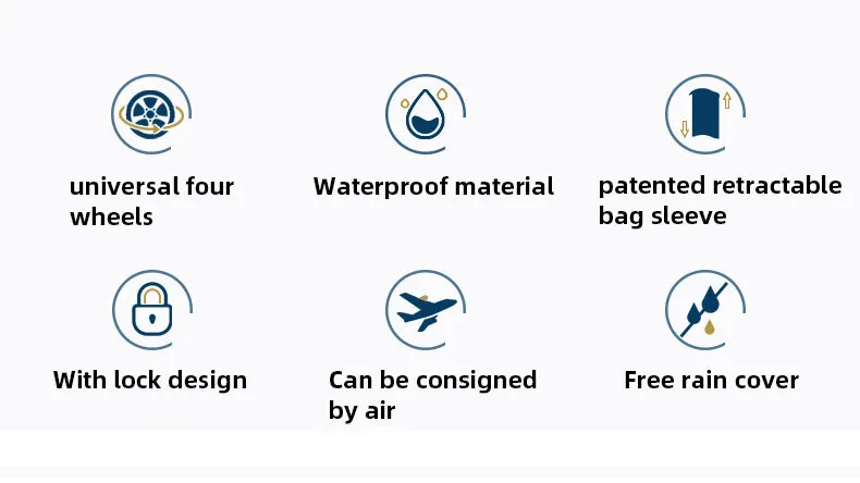 PGM QB098 golf club travel bag TPU waterproof custom logo golf bag with wheel