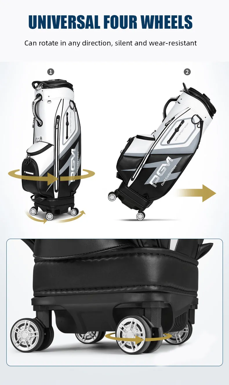 PGM QB099 wheel travel golf bag custom waterproof custom logo golf bag