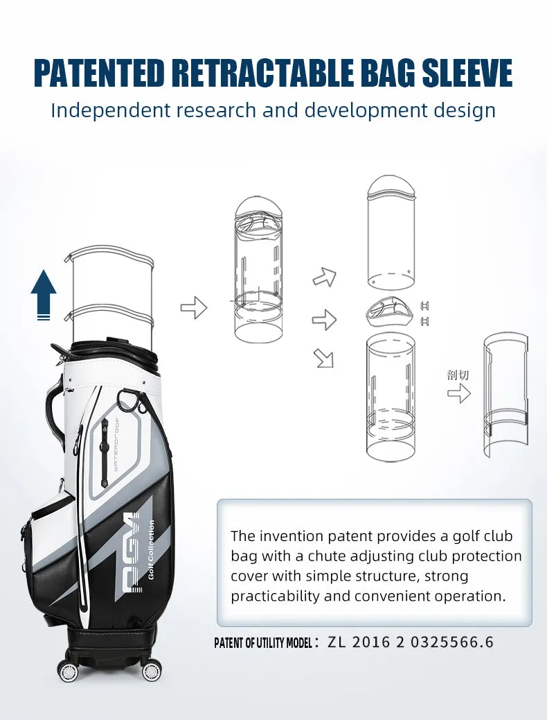 PGM QB099 wheel travel golf bag custom waterproof custom logo golf bag