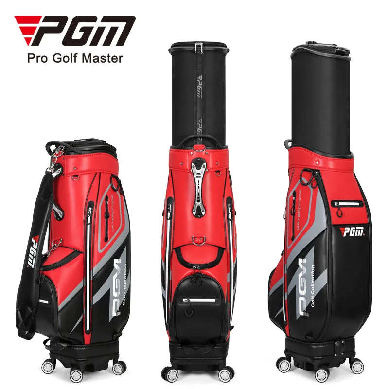 PGM QB099 wheel travel golf bag custom waterproof custom logo golf bag