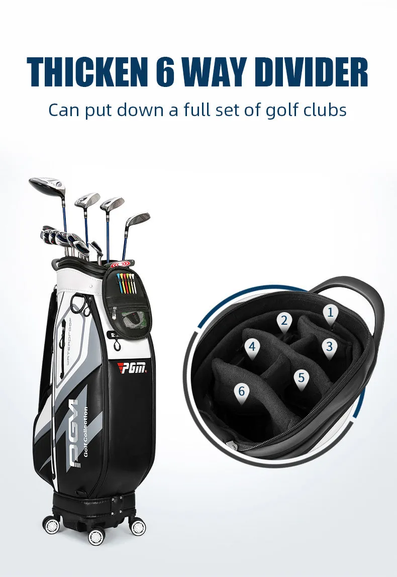 PGM QB099 wheel travel golf bag custom waterproof custom logo golf bag