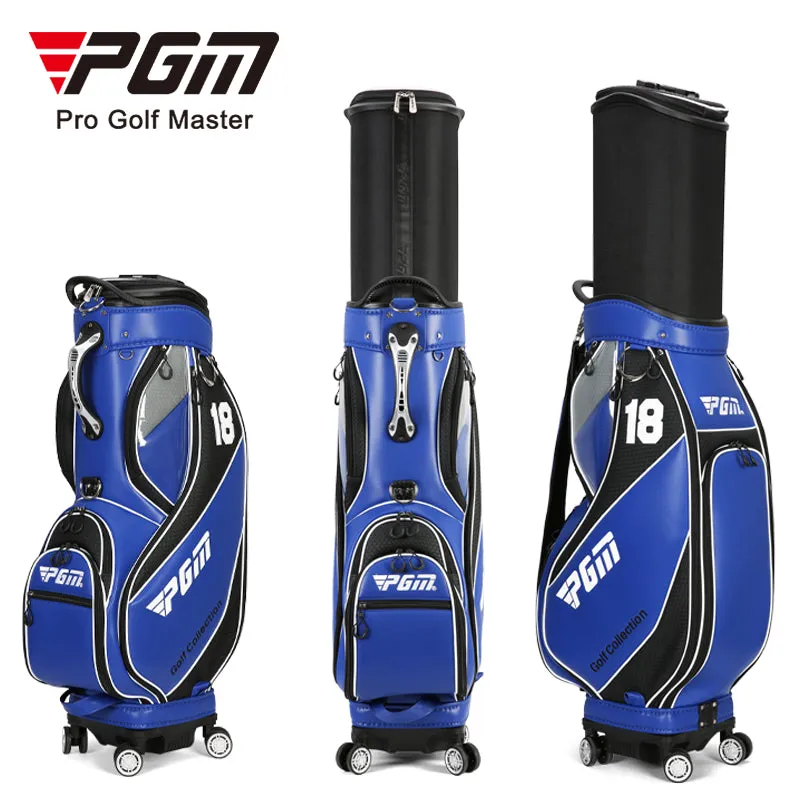 PGM QB100 golf flight travel bag premium microfiber leather waterproof golf bag