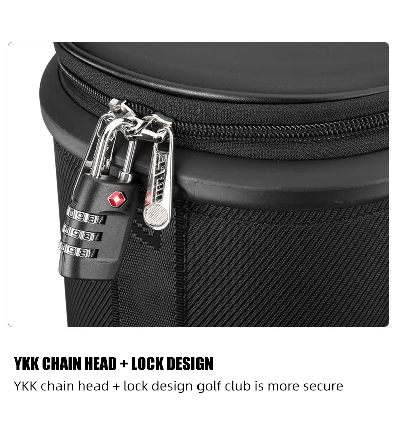 PGM QB129 2022 luxury golf bag microfiber leather travel funky golf bag with wheel
