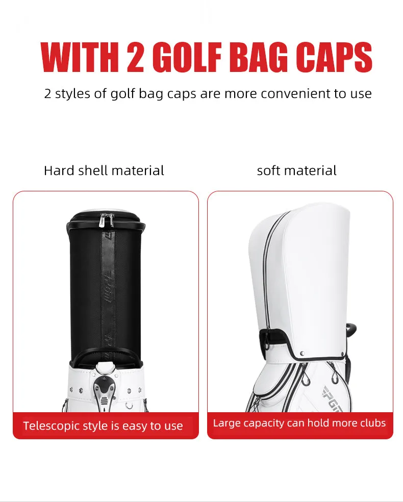 PGM QB129 2022 luxury golf bag microfiber leather travel funky golf bag with wheel